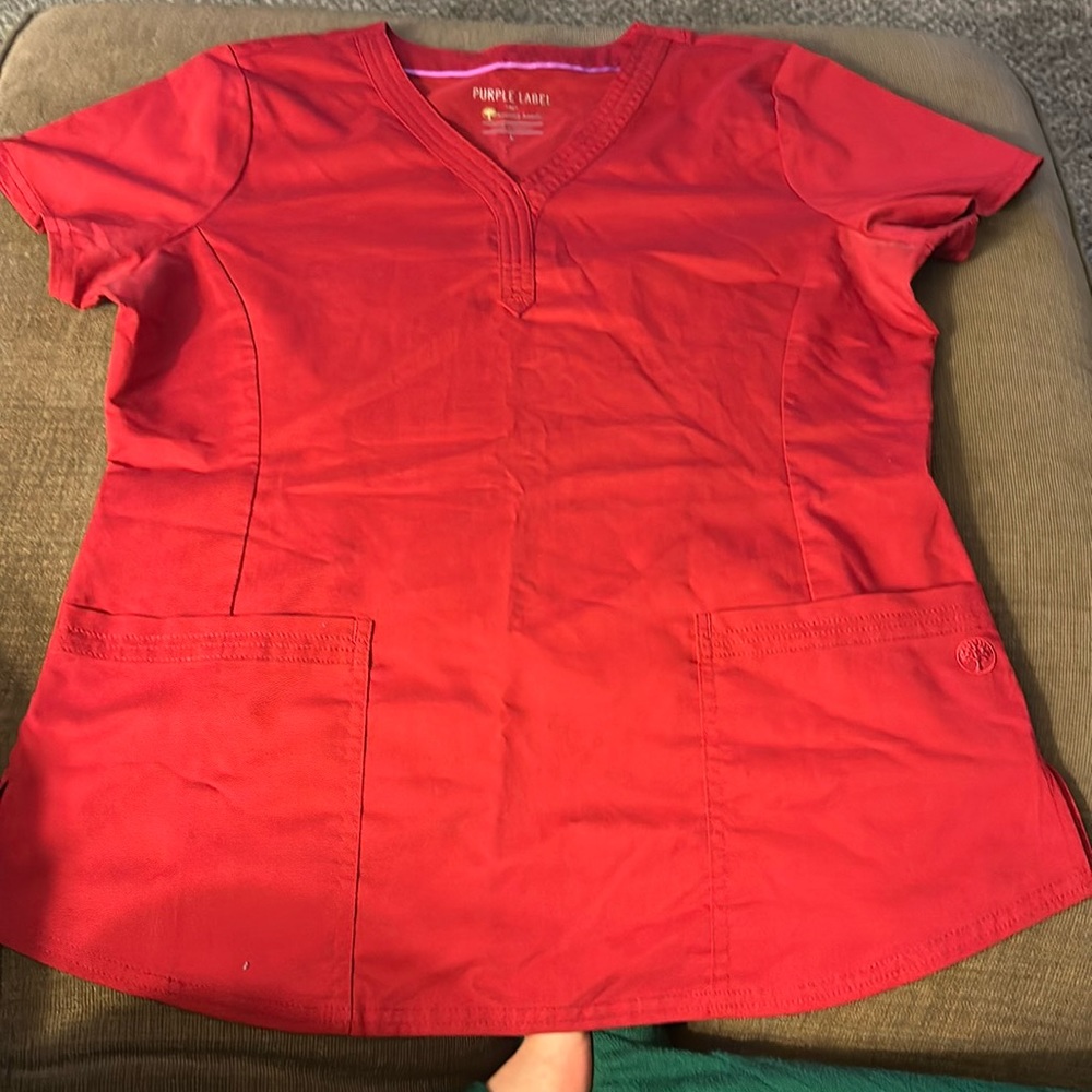 Healing hands Purple label scrub top 2 pocket large